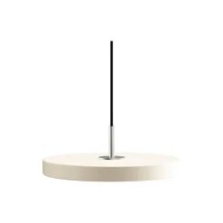 Asteria Plus Pendant, pearl white/steel