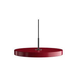 Asteria Plus Pendant, ruby red/black