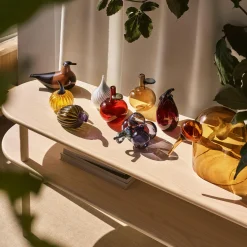 Aubergine glasfigur, lilac