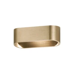 AURA W1 væglampe, brass