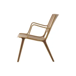 AX HM11 Lounge Chair, lacquered oak/walnut