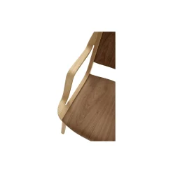 AX HM11 Lounge Chair, lacquered oak/walnut