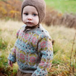 Baby Alpaca Pattern Sweater, multi