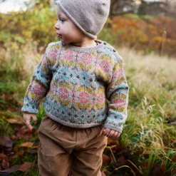 Baby Alpaca Pattern Sweater, multi
