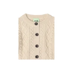 Baby Aran Cardigan, ecru
