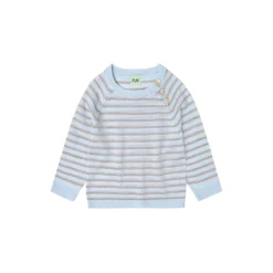 Baby Blouse, baby blue/oat melange