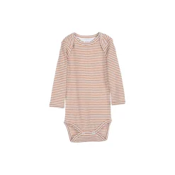 Baby body stribet, cashew/offwhite