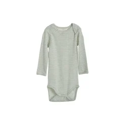 Baby body stribet, jade/offwhite