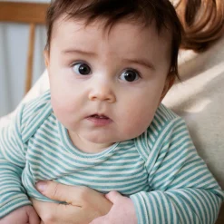 Baby Body Stripe, nile/offwhite