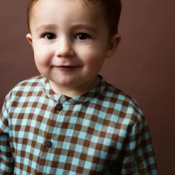 Baby Brushed Shirt, coffee checks