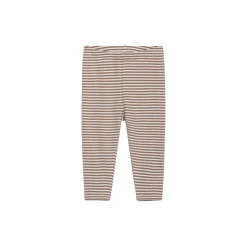 Baby Leggings Stripe, almond/offwhite