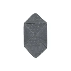 Badeslag med hætte, stormy blue