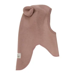 Balaclava Ears Wool Fleece, burlwood