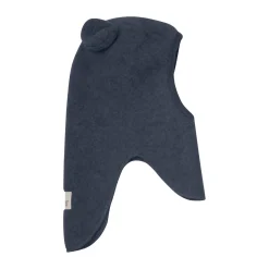 Balaclava Ears Wool Fleece, navy melange