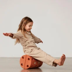 Balancerulle, burnt orange/dusty green