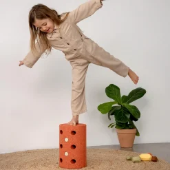 Balancerulle, burnt orange/dusty green