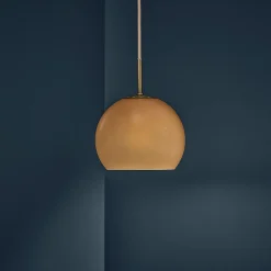 Ball Glass Pendant, amber