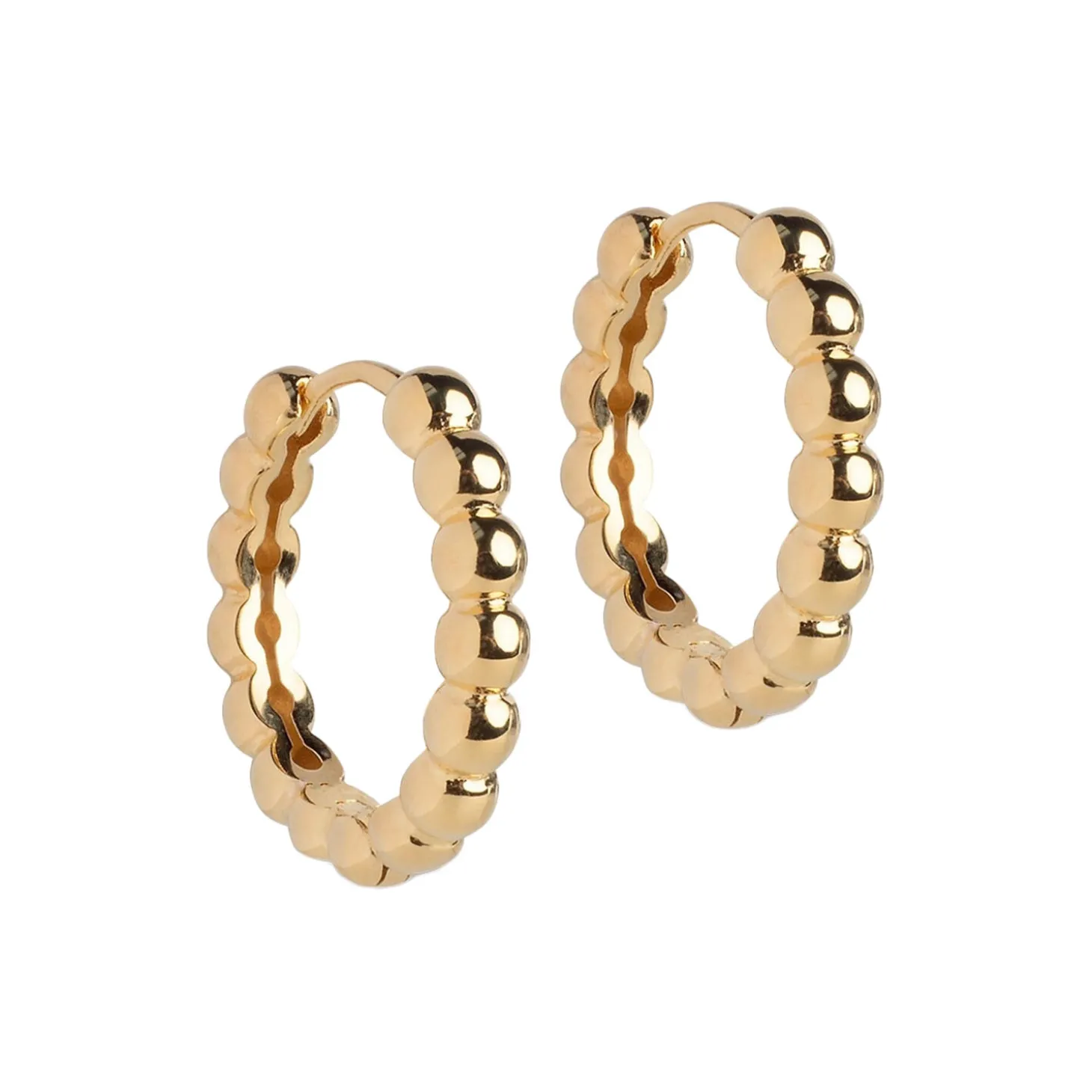 Ball Hoops Large, forgyldt