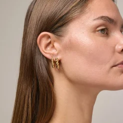 Ball Hoops Large, forgyldt