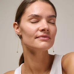 Balloon øreringe, forgyldt