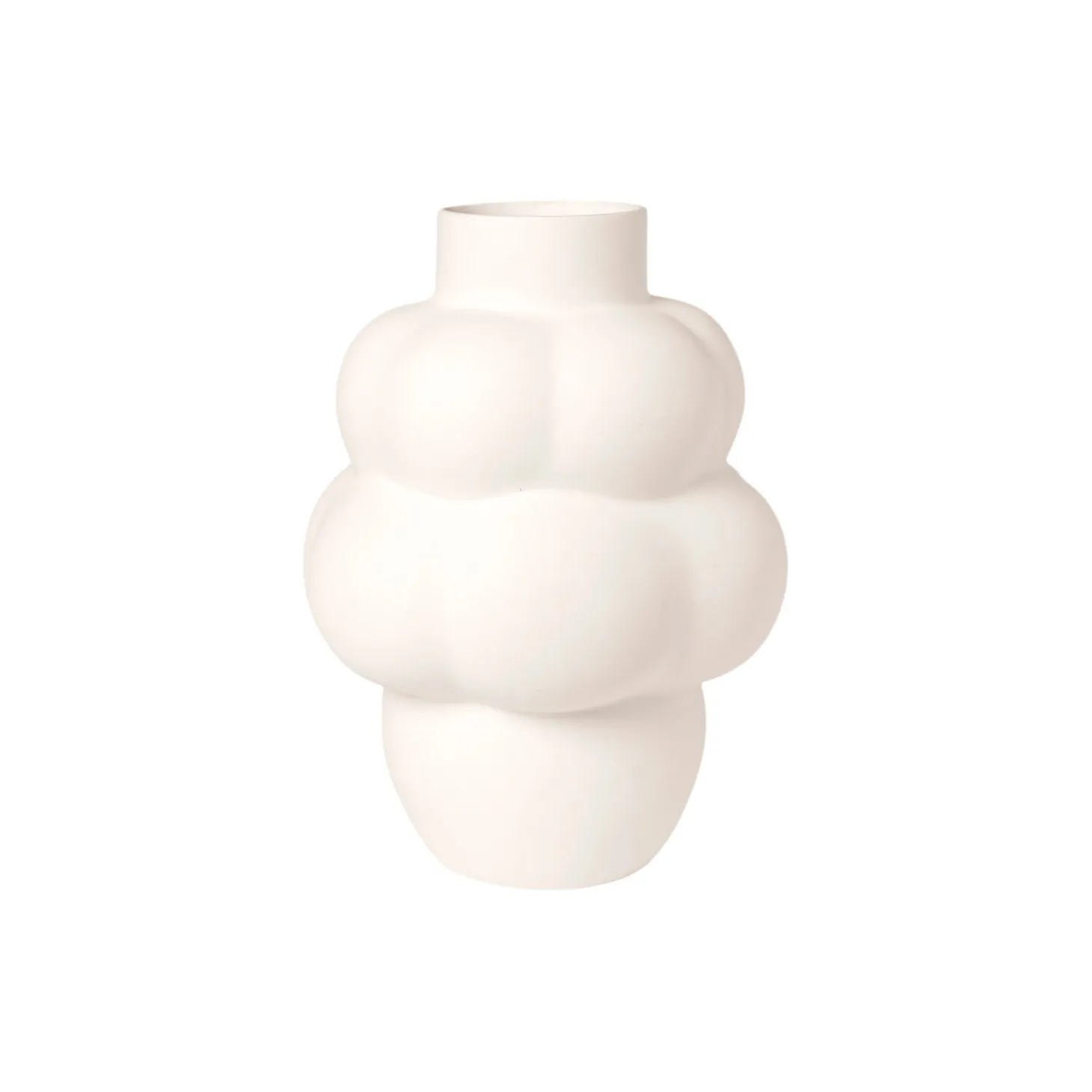 Balloon vase 04 petit, raw white