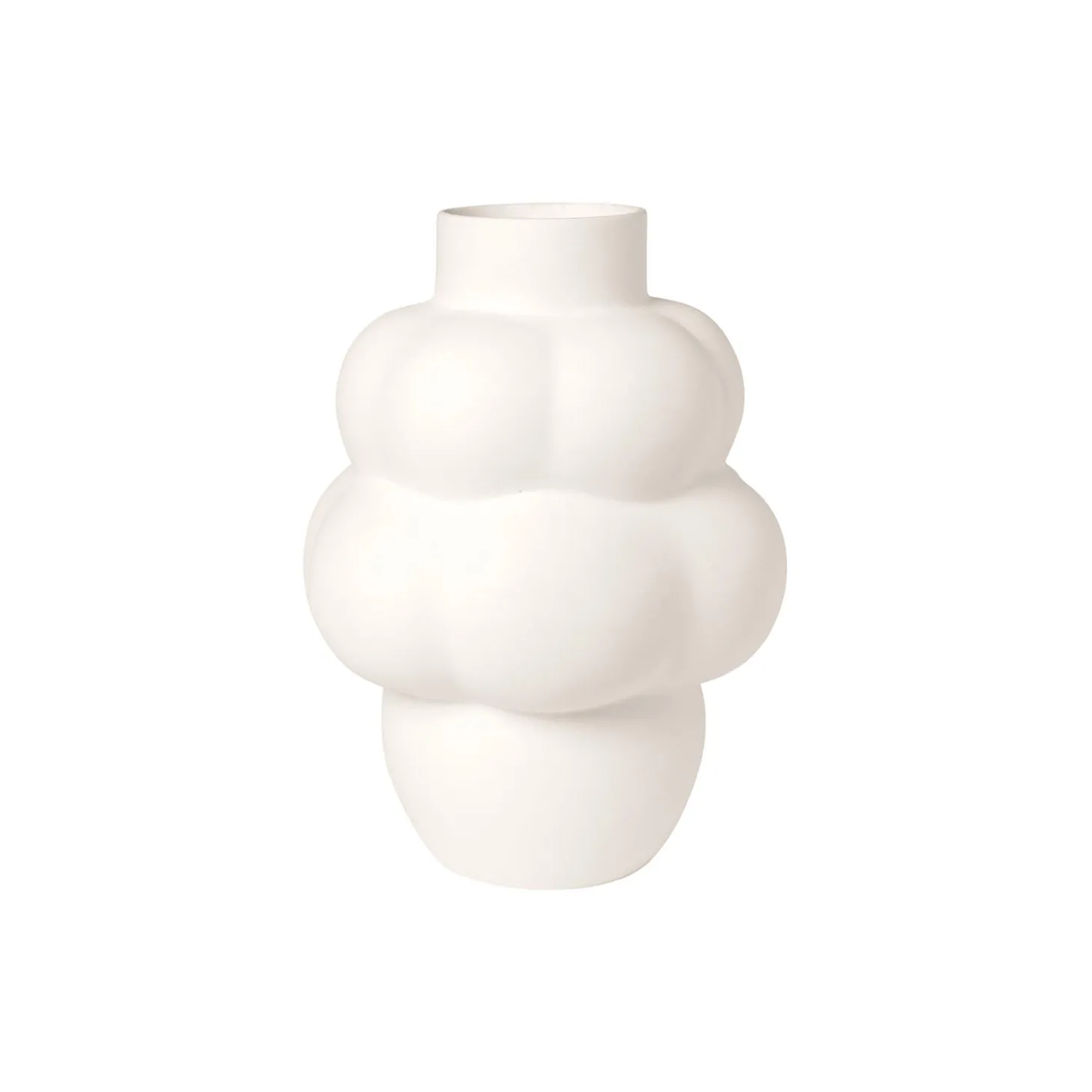 Balloon vase 04, raw white