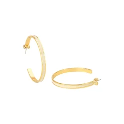 BANGLE Earrings, white sand