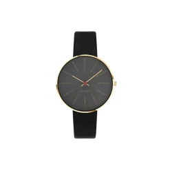 Bankers armbåndsur, grey/gold/black