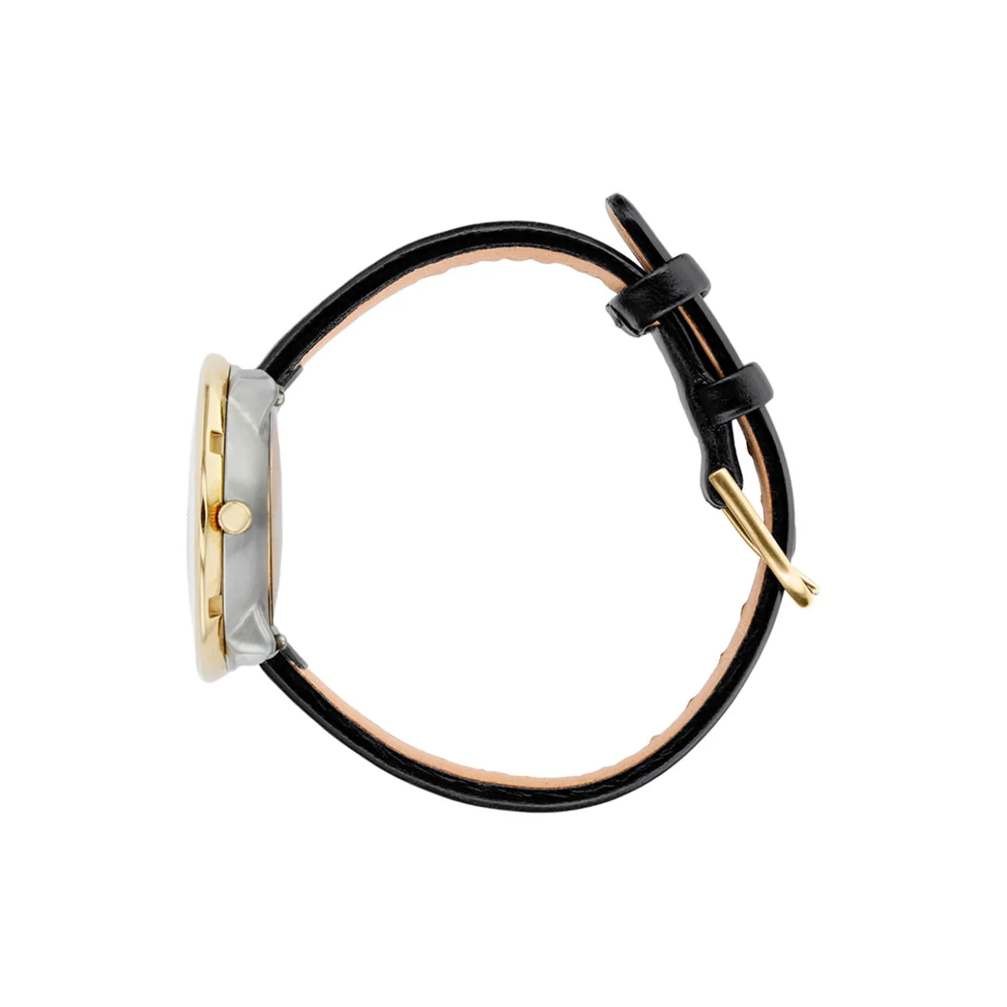Bankers armbåndsur, white/gold/black