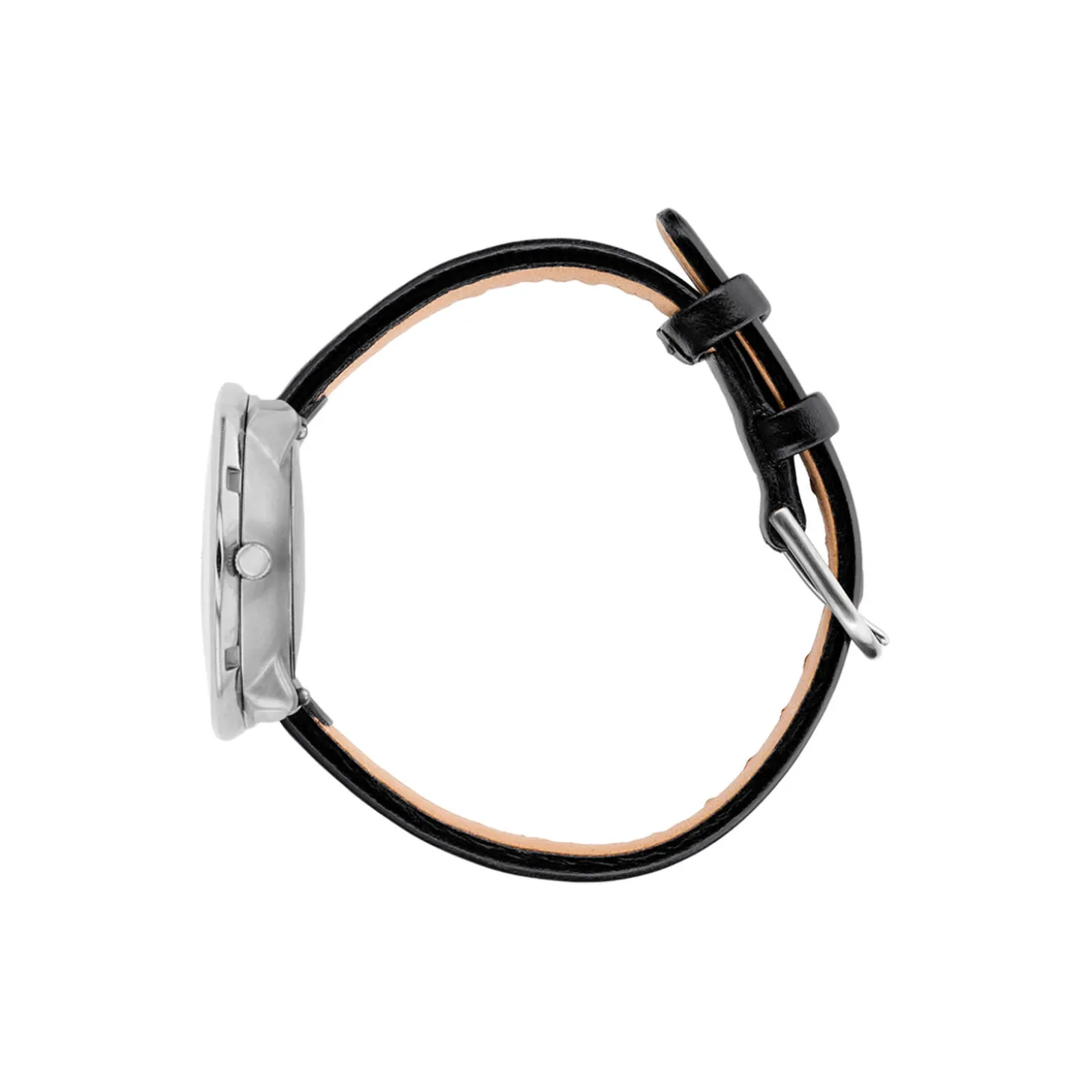 Bankers armbåndsur, white/steel/black