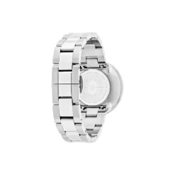 Bankers armbåndsur, white/steel/steel