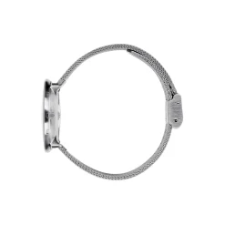 Bankers armbåndsur, white/steel/matt steel