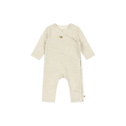 Basic Newborn Onesie, tea stripe