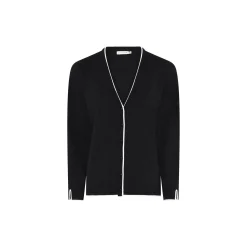 Basic Viscose Knit with Edge, black