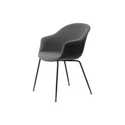 Bat Dining Chair Front Upholstered, Hallingdal 173/black matt