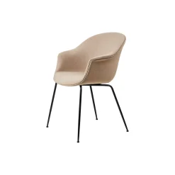 Bat Dining Chair Fully Upholstered, Remix 3 233/black matt