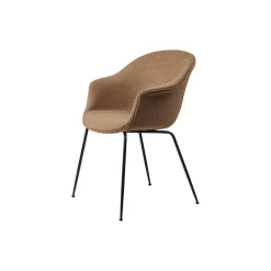 Bat Dining Chair Fully Upholstered, Around Bouclé 032/black matt