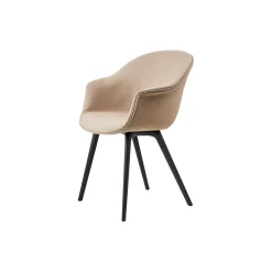 Bat Dining Chair Fully Upholstered, Remix 3 233/black