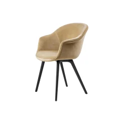 Bat Dining Chair Fully Upholstered, Velvet 294/black