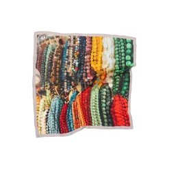 BEADStørklæde, red multi