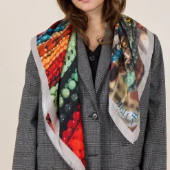 BEADStørklæde, red multi