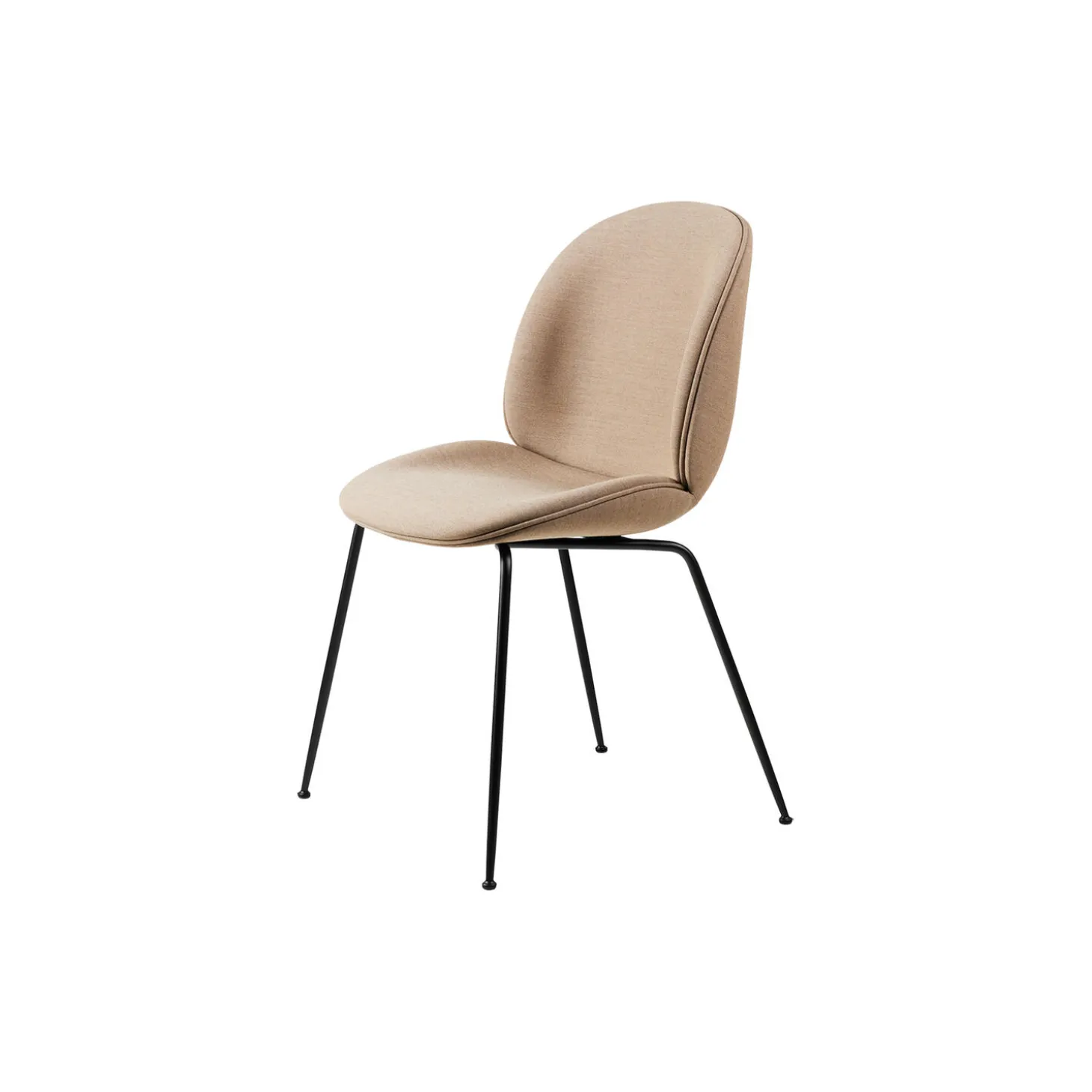 Beetle Dining Chair Fully Upholstered, Remix 233/black matt