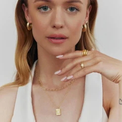 Belis øreringe, sølvbelagt