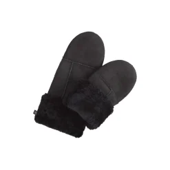 BellaMBG Sheepskin Mitten, black