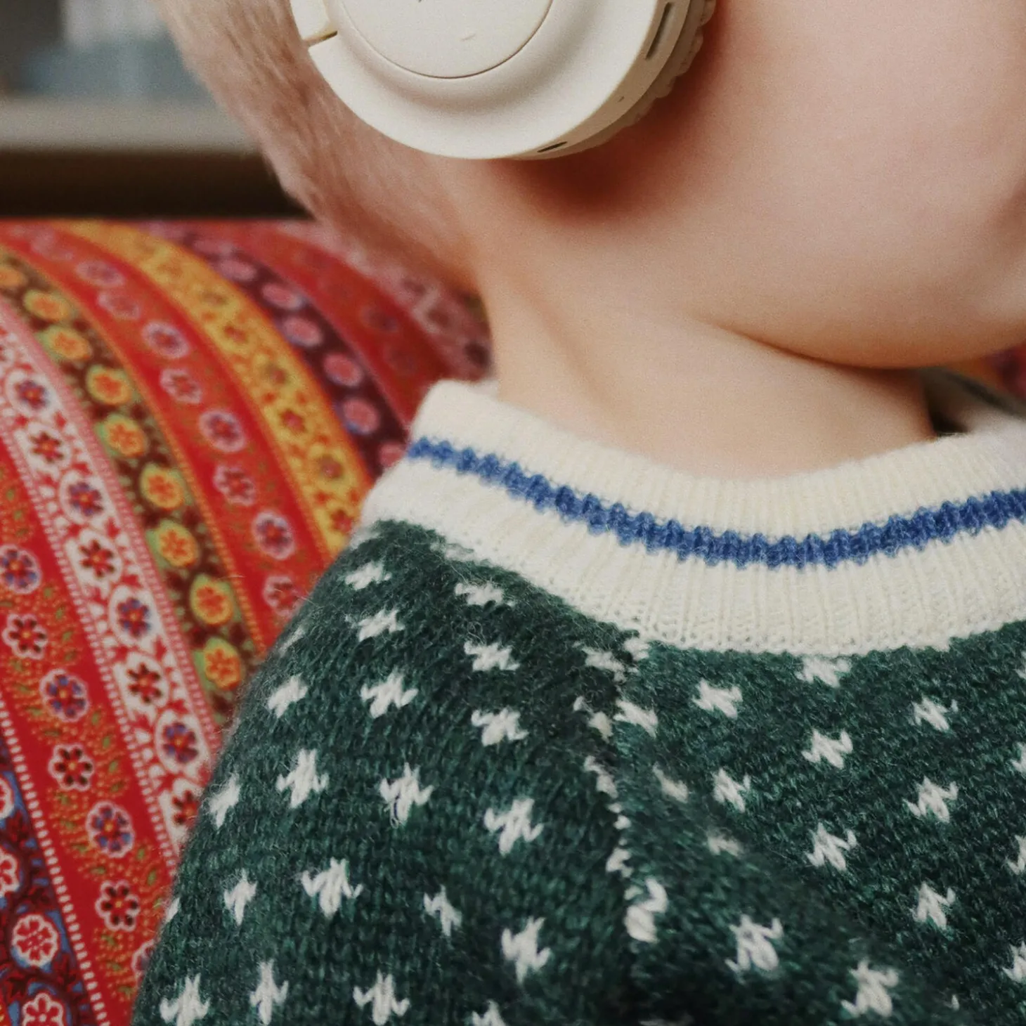 Berle Knit Sweater, ensign blue/buttercream