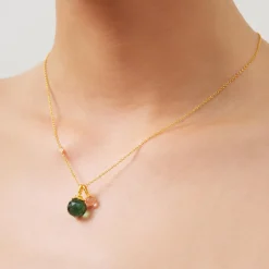 Berry Pendant M, gold/turmalin