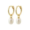 BERTHE Pearl Øreringe, gold plated