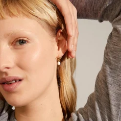 BERTHE Pearl Øreringe, gold plated