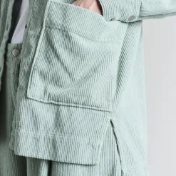 Berubetto lang jakke, sage green