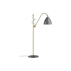Bestlite BL3 M Floor Lamp, grey semi matt/brass